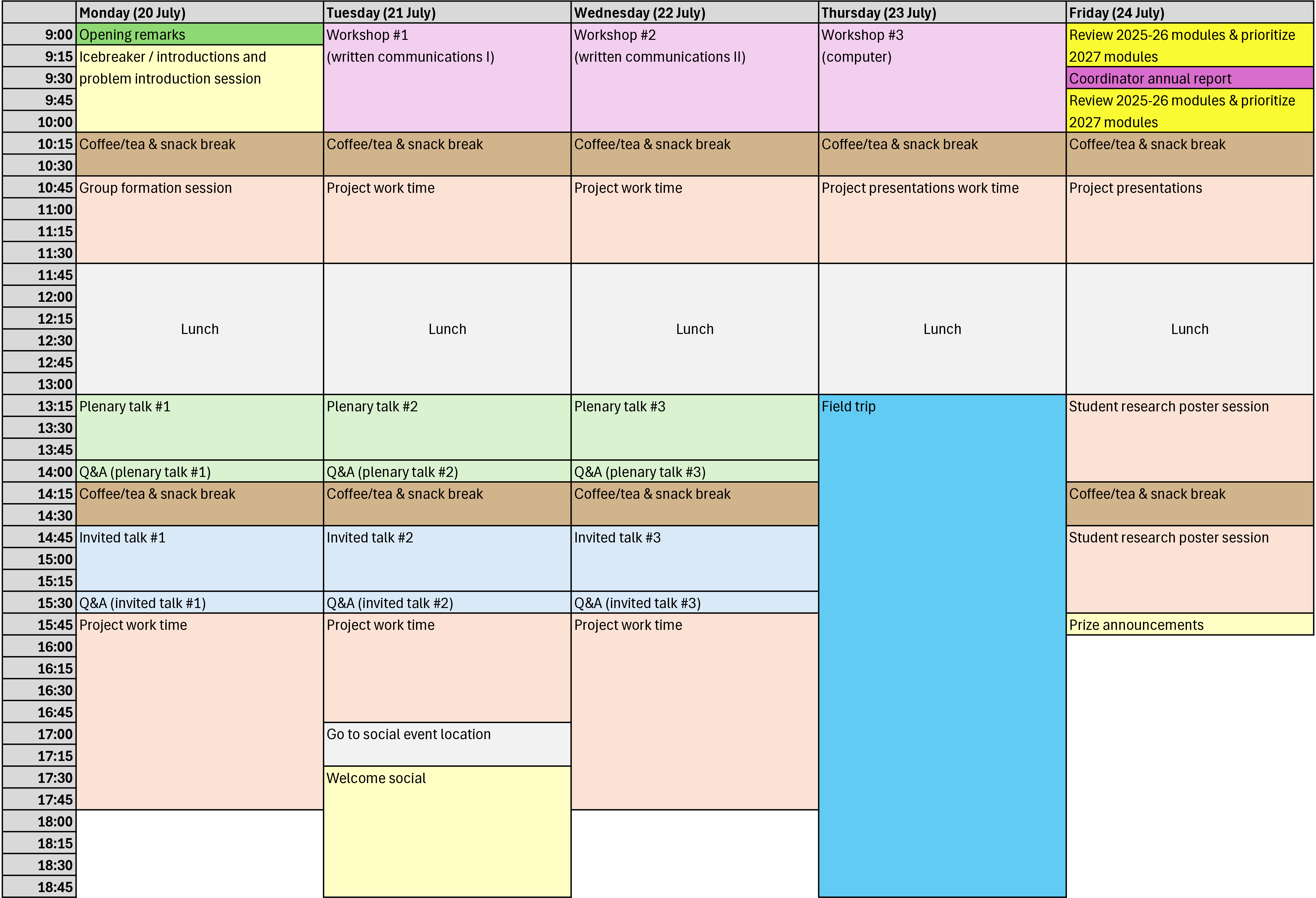 The schedule is now live, check it out here!